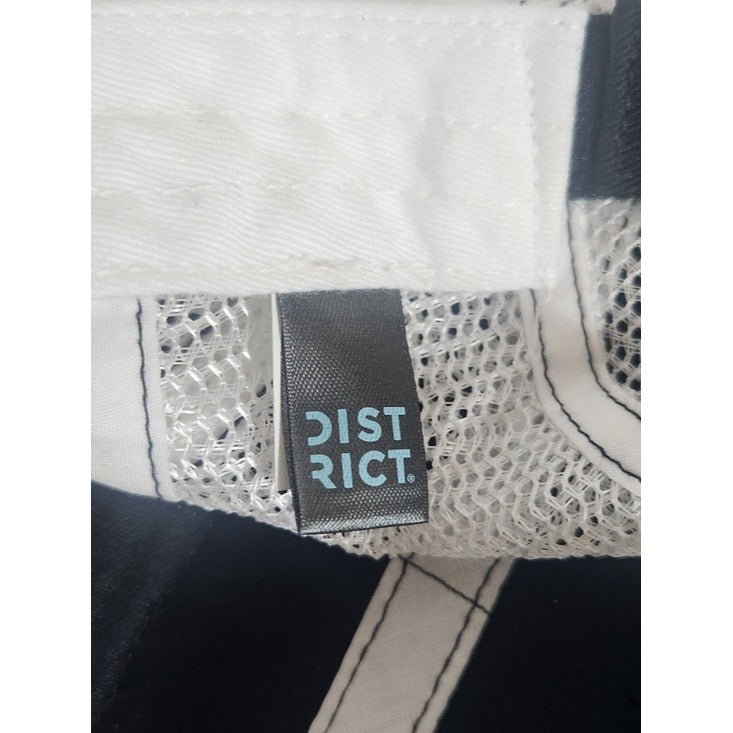 DIstrict Black and White Fly Louisiana Trucker Baseball Hat One Size