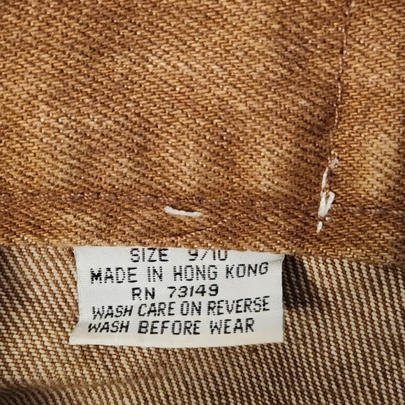 Boom Boom Jeans Brown High Rise Button-Fly Tapered Leg Jeans Size 9/10