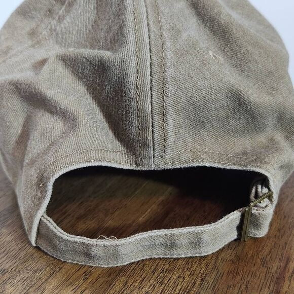 Brown Funny Golf Baseball Hat One Size Brown and Navy Distressed Golf Hat