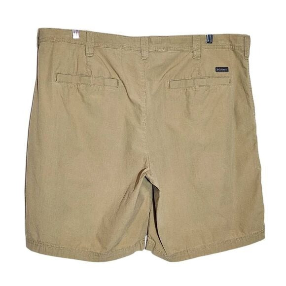 Columbia Men's Khaki Shorts Size 42 Preppy Mens Khaki Chino Shorts