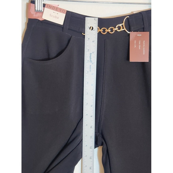 Indero Black Flare Pants NWT Size Large/XL