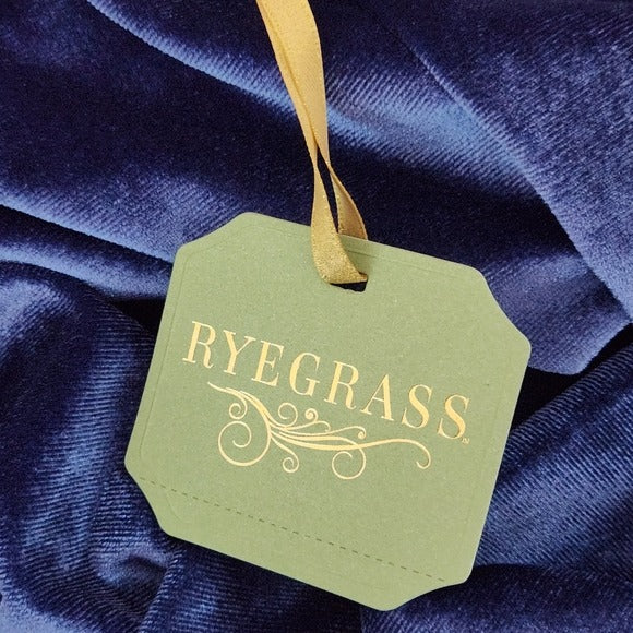 Ryegrass Blue Velour Long Sleeve Mock Neck Top NWT Size XXL