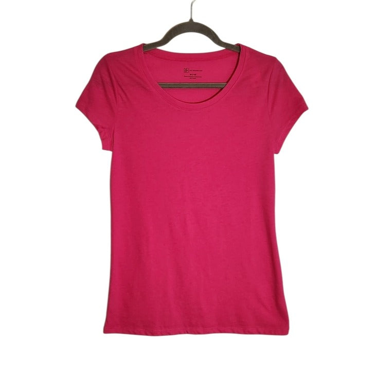 No Boundaries Hot Pink Fitted Short Sleeve Tee Size Medium 7-9 NWT