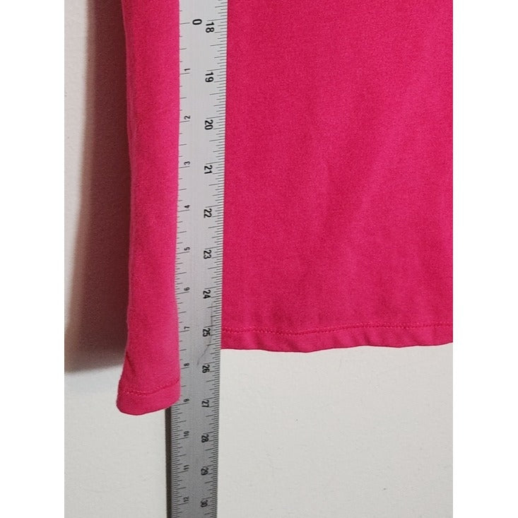 No Boundaries Hot Pink Fitted Short Sleeve Tee Size Medium 7-9 NWT