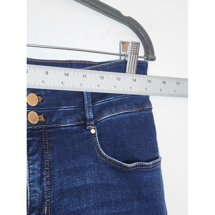 Ann Taylor Dark Wash High Rise Skinny Jeans Size 6