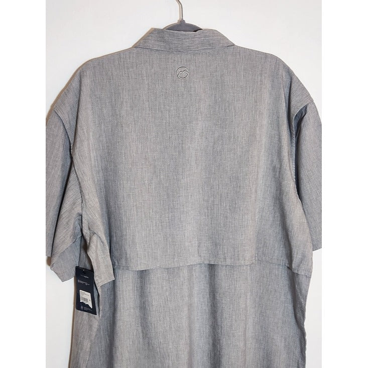 Magellan Light Gray Relaxed Fit Fishing Shirt Size XL NWT