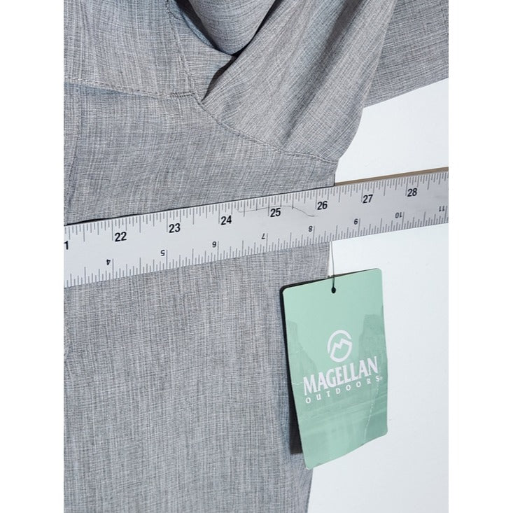 Magellan Light Gray Relaxed Fit Fishing Shirt Size XL NWT