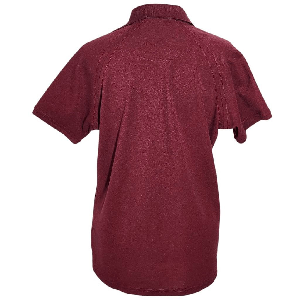 Chestnut Hill Womens Mississippi State Bulldogs Burgundy Polo Shirt Size Medium