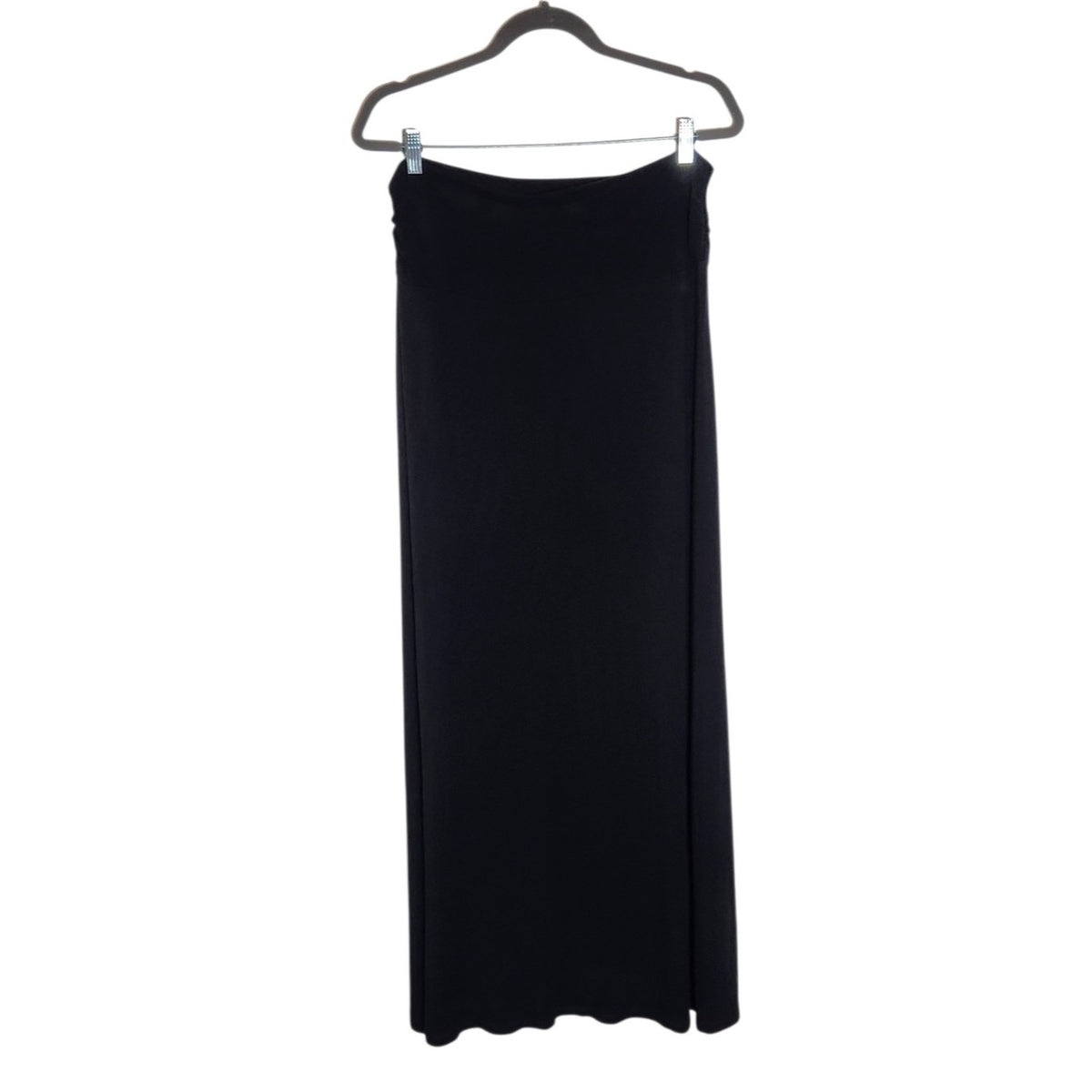 Cable and Gauge Black Pull-On Stretch Knit Maxi Skirt Size XL