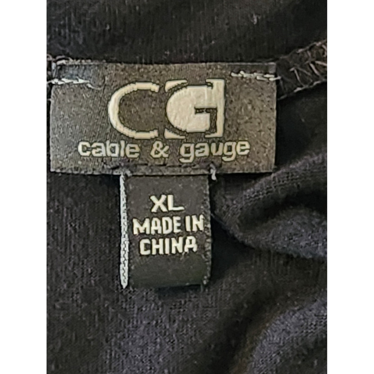 Cable and Gauge Black Pull-On Stretch Knit Maxi Skirt Size XL