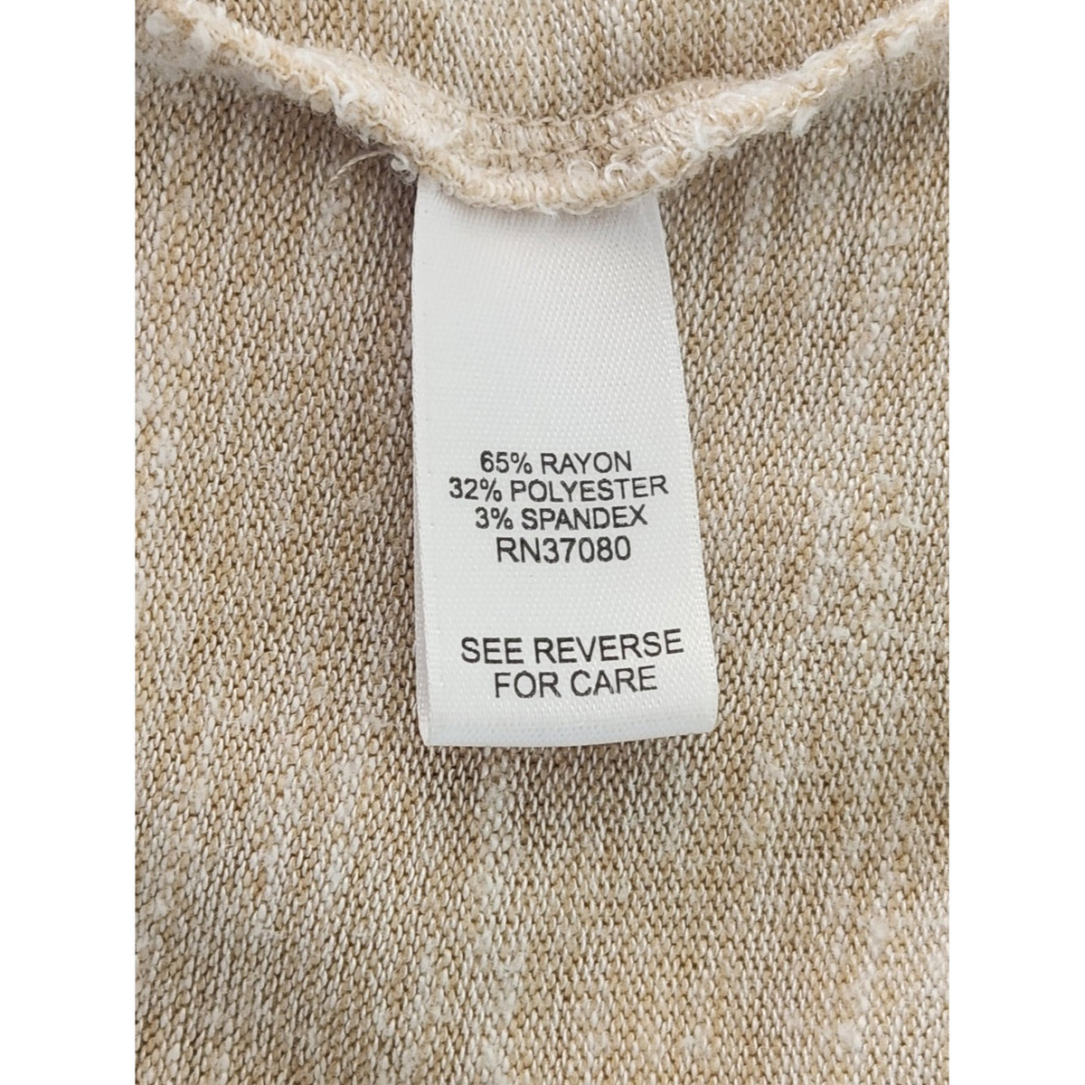 Cato Beige Textured Coffee Graphic Tee Size 18/20W