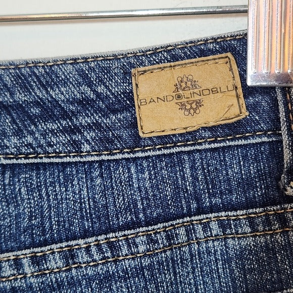 Bandolino Mandie Straight Leg Jeans Mud Wash Size 14P