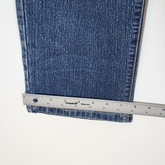 Bandolino Mandie Straight Leg Jeans Mud Wash Size 14P