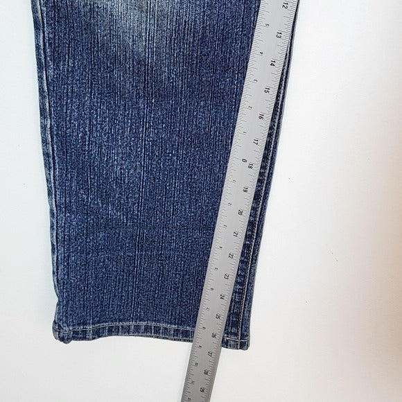 Bandolino Mandie Straight Leg Jeans Mud Wash Size 14P