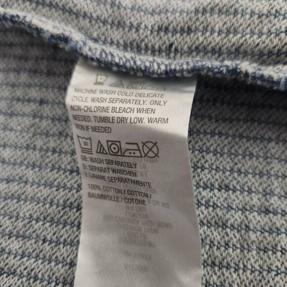 Isaac Mizrahi Blue Floral Quilted Jacket Size XXS Blue Botanic Print Jacket