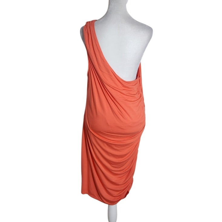 A New Day Orange One Shoulder Dress Size XL NWT
