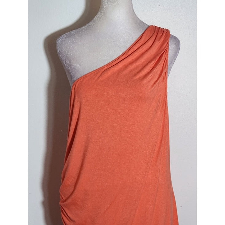 A New Day Orange One Shoulder Dress Size XL NWT