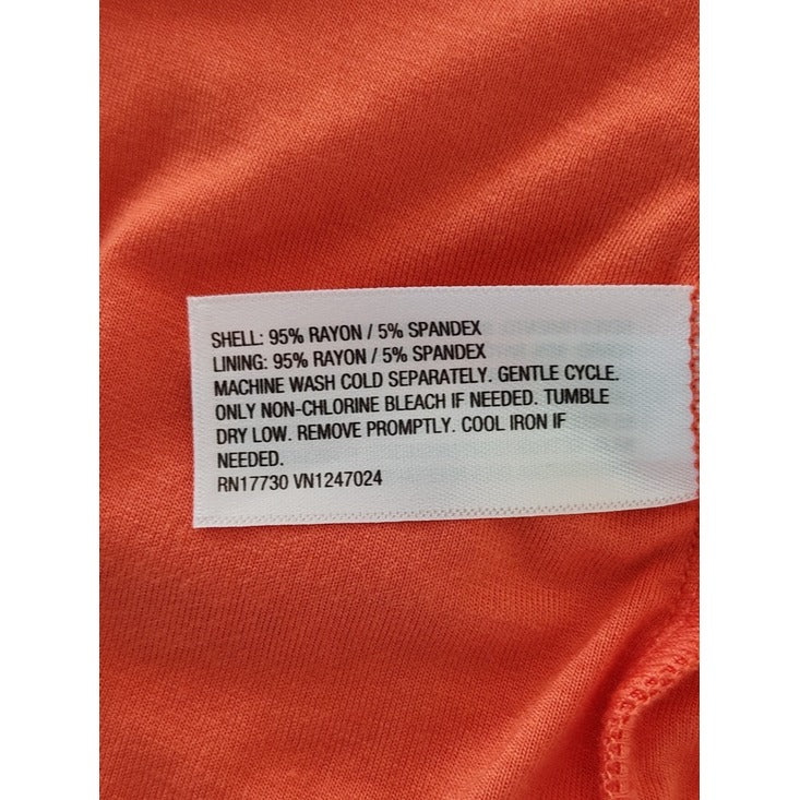A New Day Orange One Shoulder Dress Size XL NWT