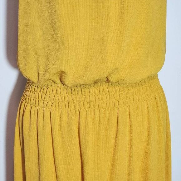 Spense Yellow Sleeveless Maxi Dress Size Medium Yellow Wedding Guest Dress