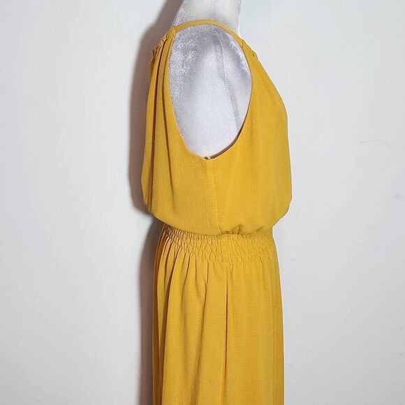 Spense Yellow Sleeveless Maxi Dress Size Medium Yellow Wedding Guest Dress