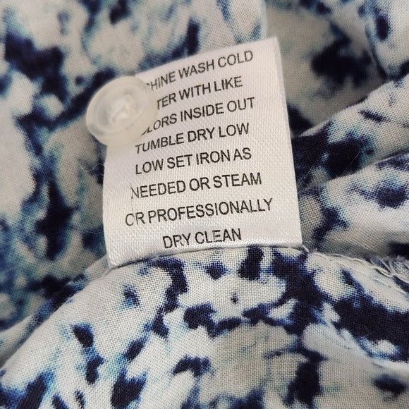 Grand & Greene Purple and Blue Boho Blouse Size 2X Plus Size Boho Top