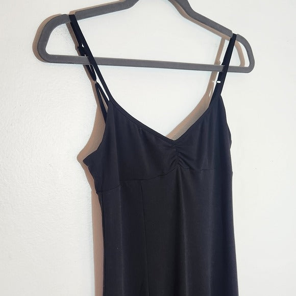 Urban Outfitters Black Slip Midi Dress Size Small