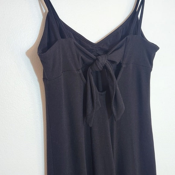 Urban Outfitters Black Slip Midi Dress Size Small