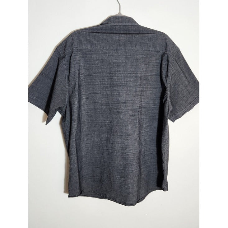 Colours by Alexander Julian Mens Charcoal Gray Camp Shirt Size 2X