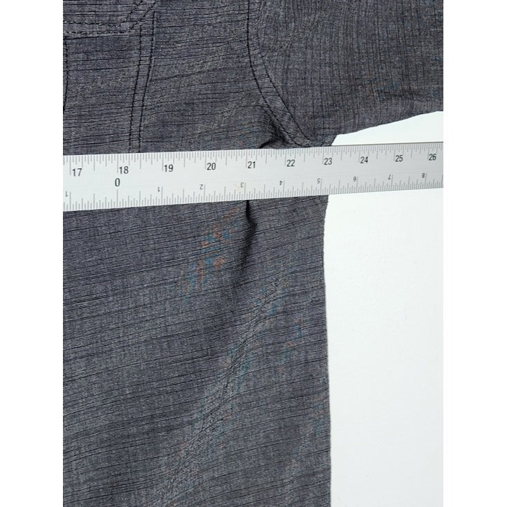 Colours by Alexander Julian Mens Charcoal Gray Camp Shirt Size 2X