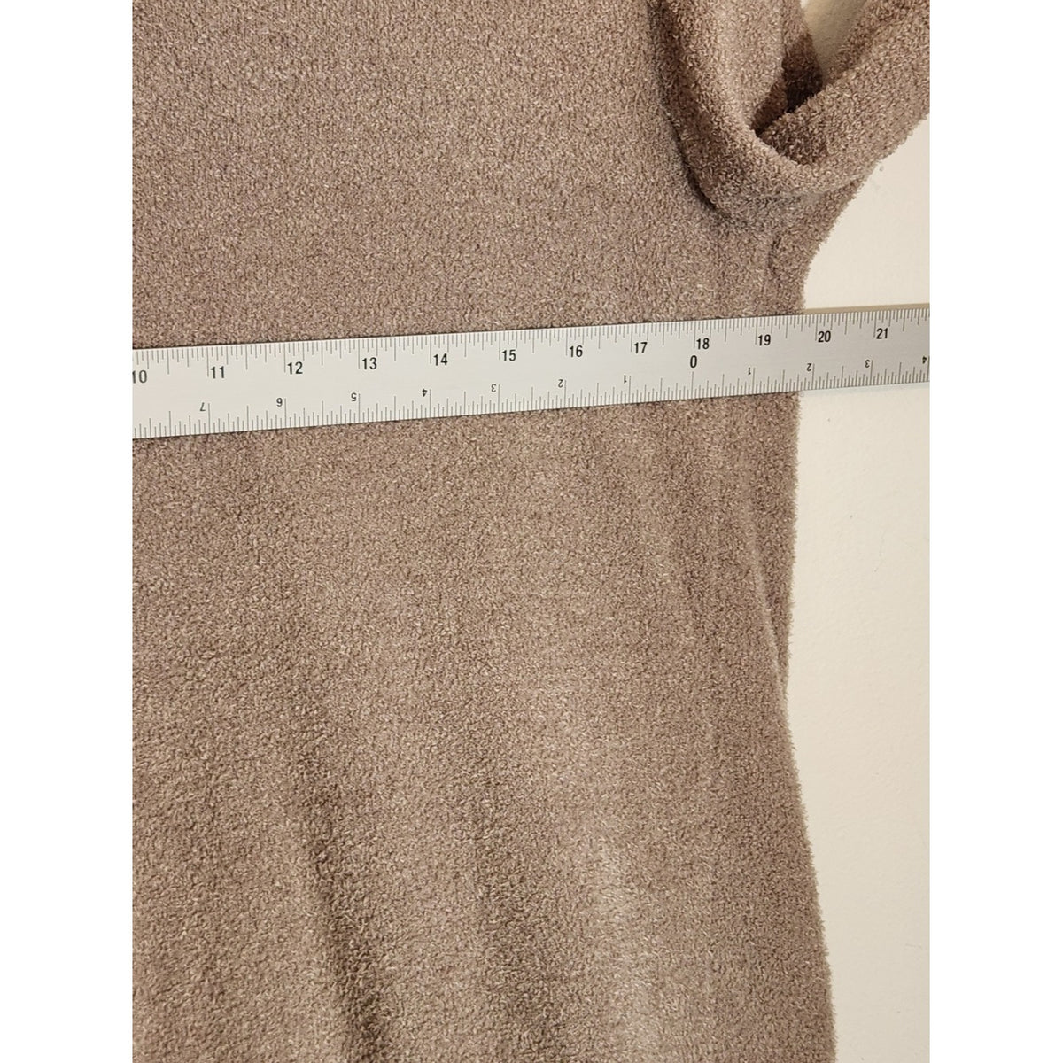 Barefoot Dreams Taupe Tan CozyChic Lite Open Front Cardigan Sweater Size Medium
