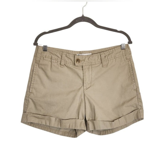 Gap Khaki Favorite Preppy Cuffed Shorts Size 8