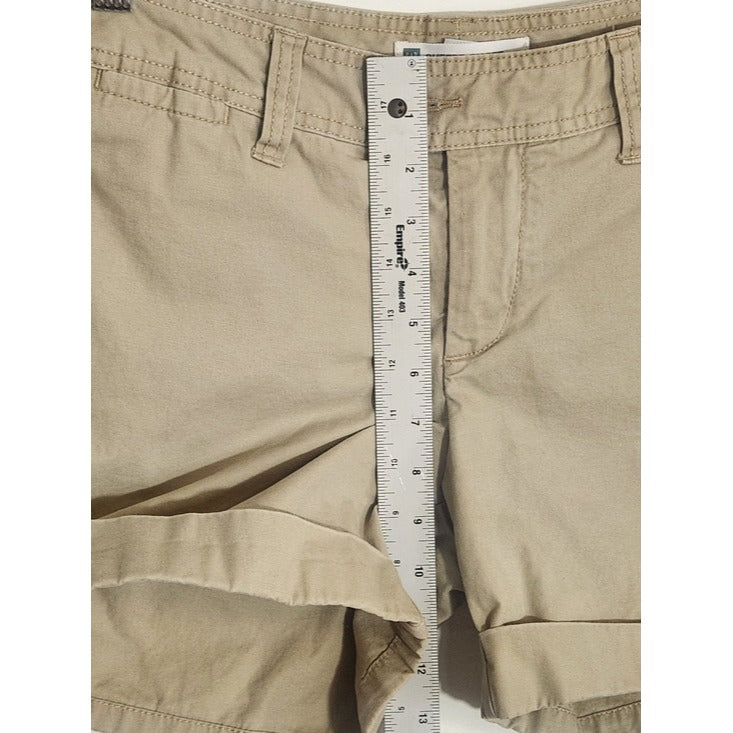 Gap Khaki Favorite Preppy Cuffed Shorts Size 8