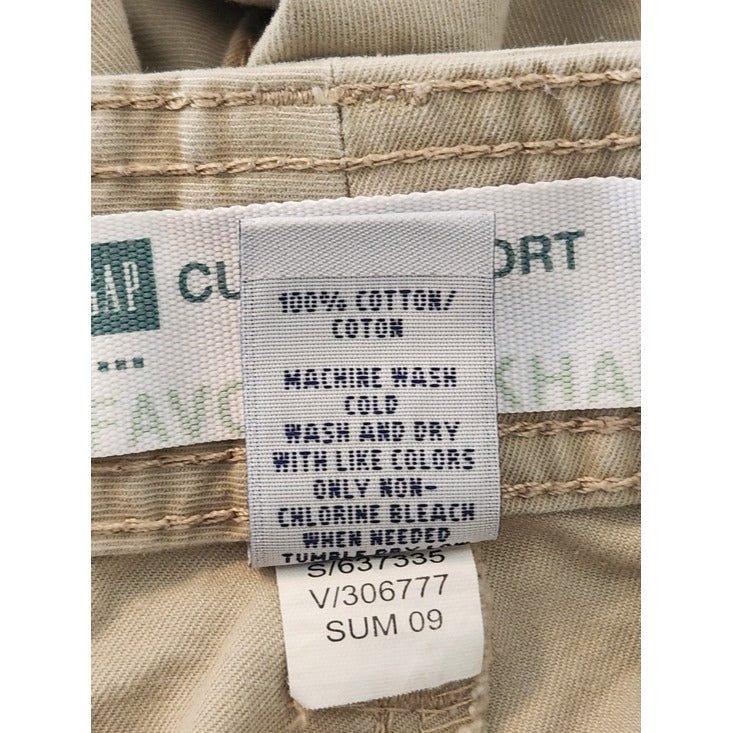 Gap Khaki Favorite Preppy Cuffed Shorts Size 8