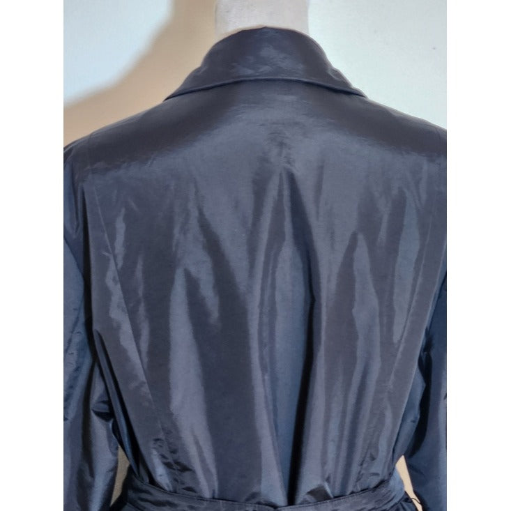 Talbots Petites Black Belted Blazer Style Jacket Size 16 Petite