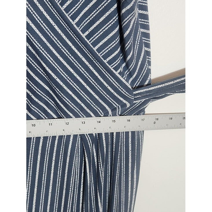 Derek Heart Slate Blue and White Stripe Jumpsuit Size 2X