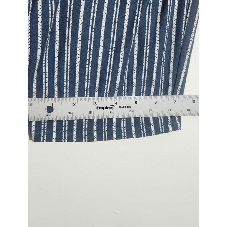 Derek Heart Slate Blue and White Stripe Jumpsuit Size 2X