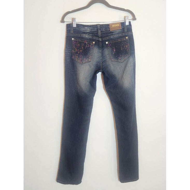 Coogi Dark Wash Straight Leg Jeans Size 5/6 Flaw
