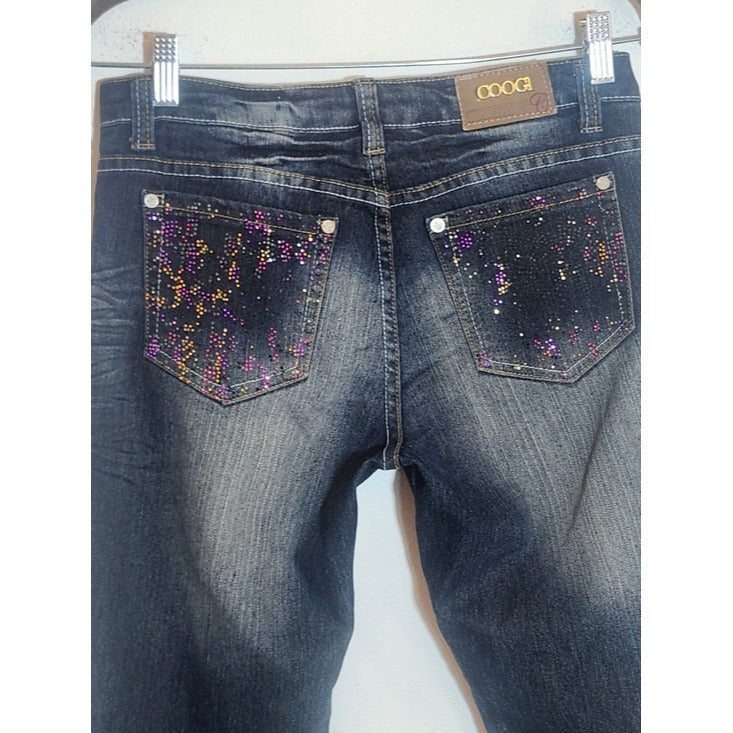 Coogi Dark Wash Straight Leg Jeans Size 5/6 Flaw