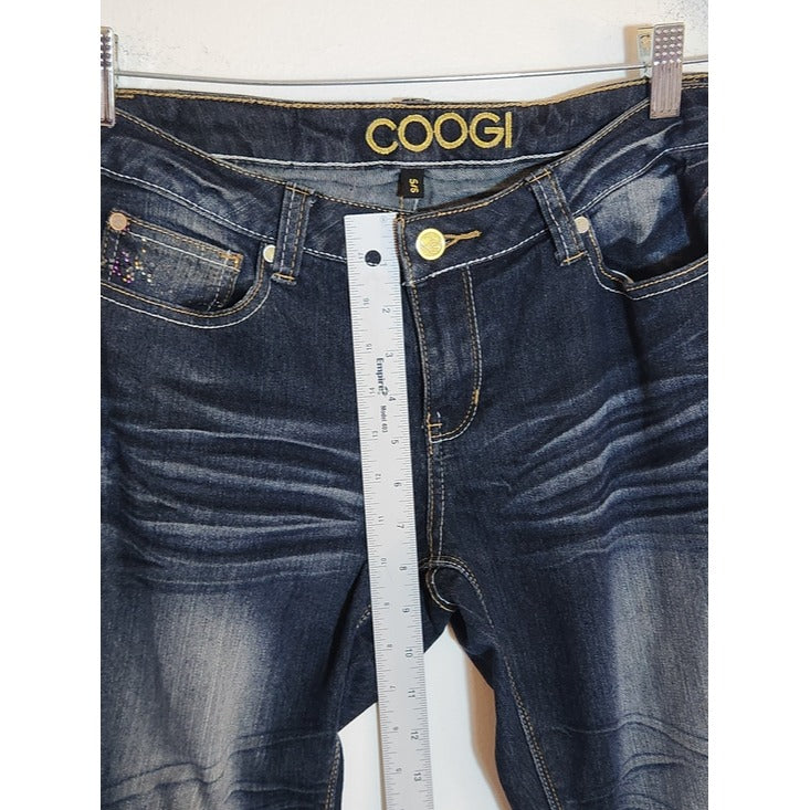 Coogi Dark Wash Straight Leg Jeans Size 5/6 Flaw