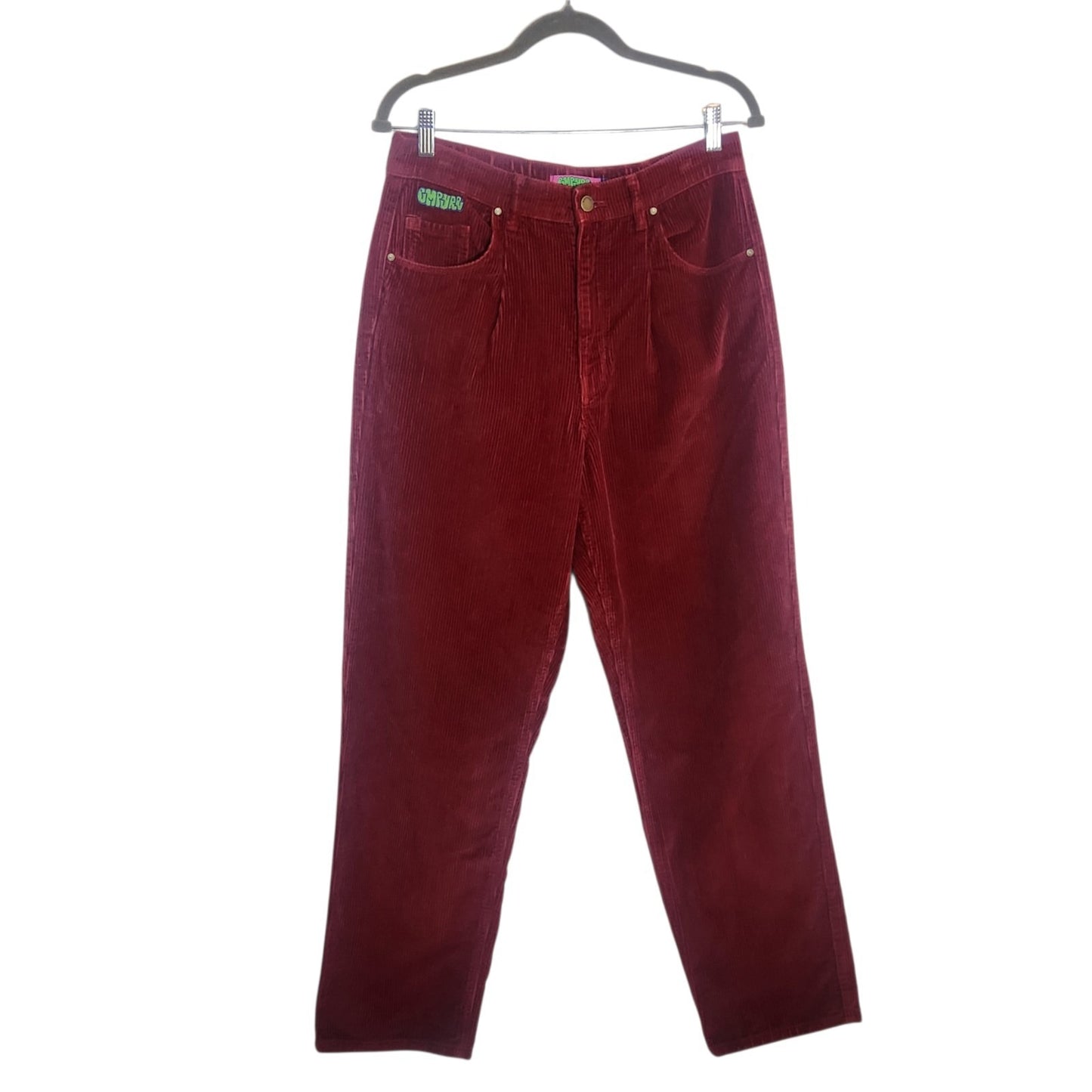 Empyre Deep Red Tori Corduroy Pants Size Large