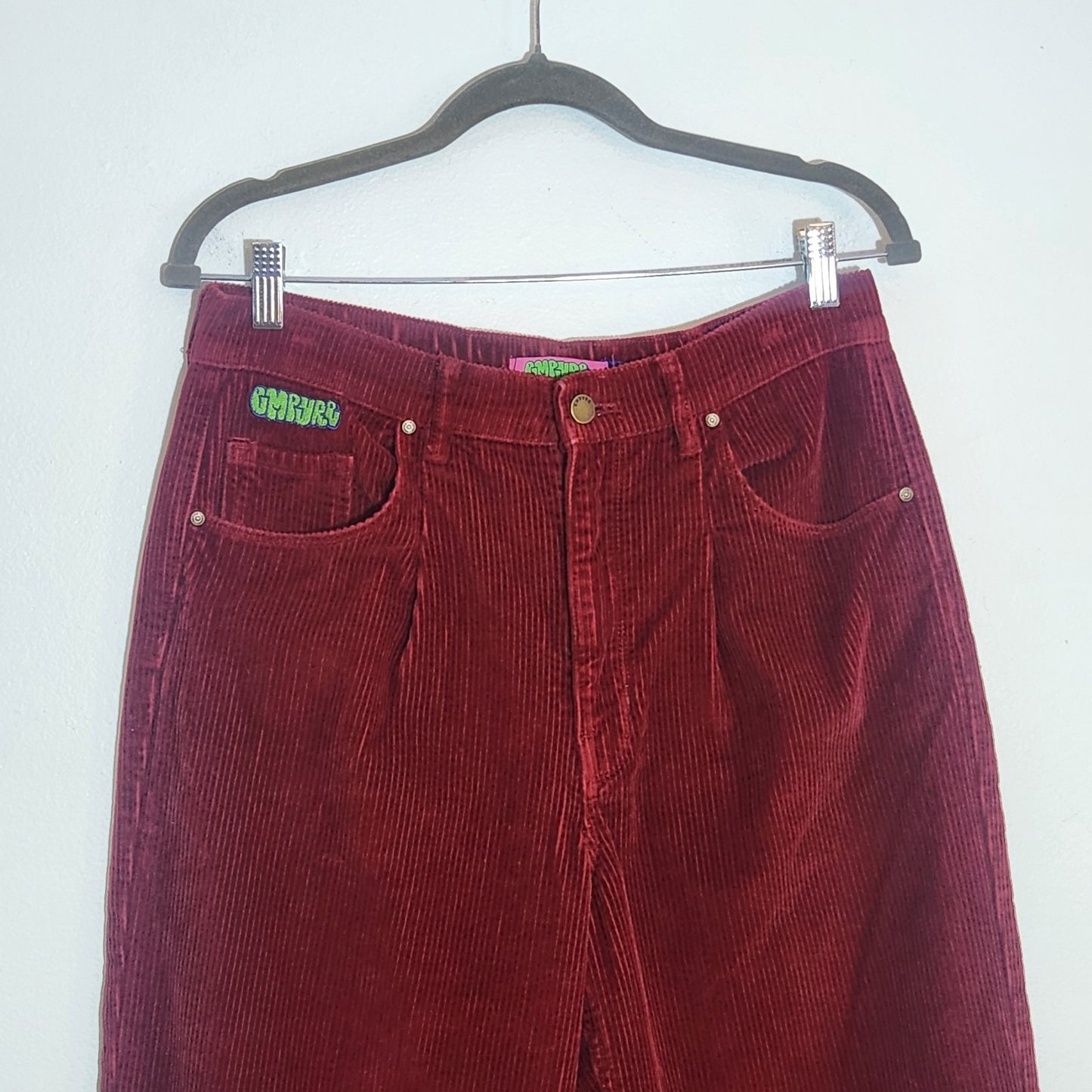 Empyre Deep Red Tori Corduroy Pants Size Large