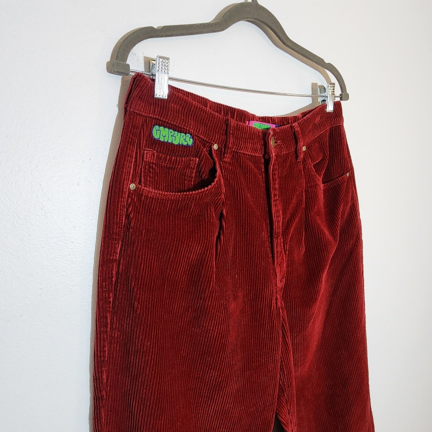Empyre Deep Red Tori Corduroy Pants Size Large