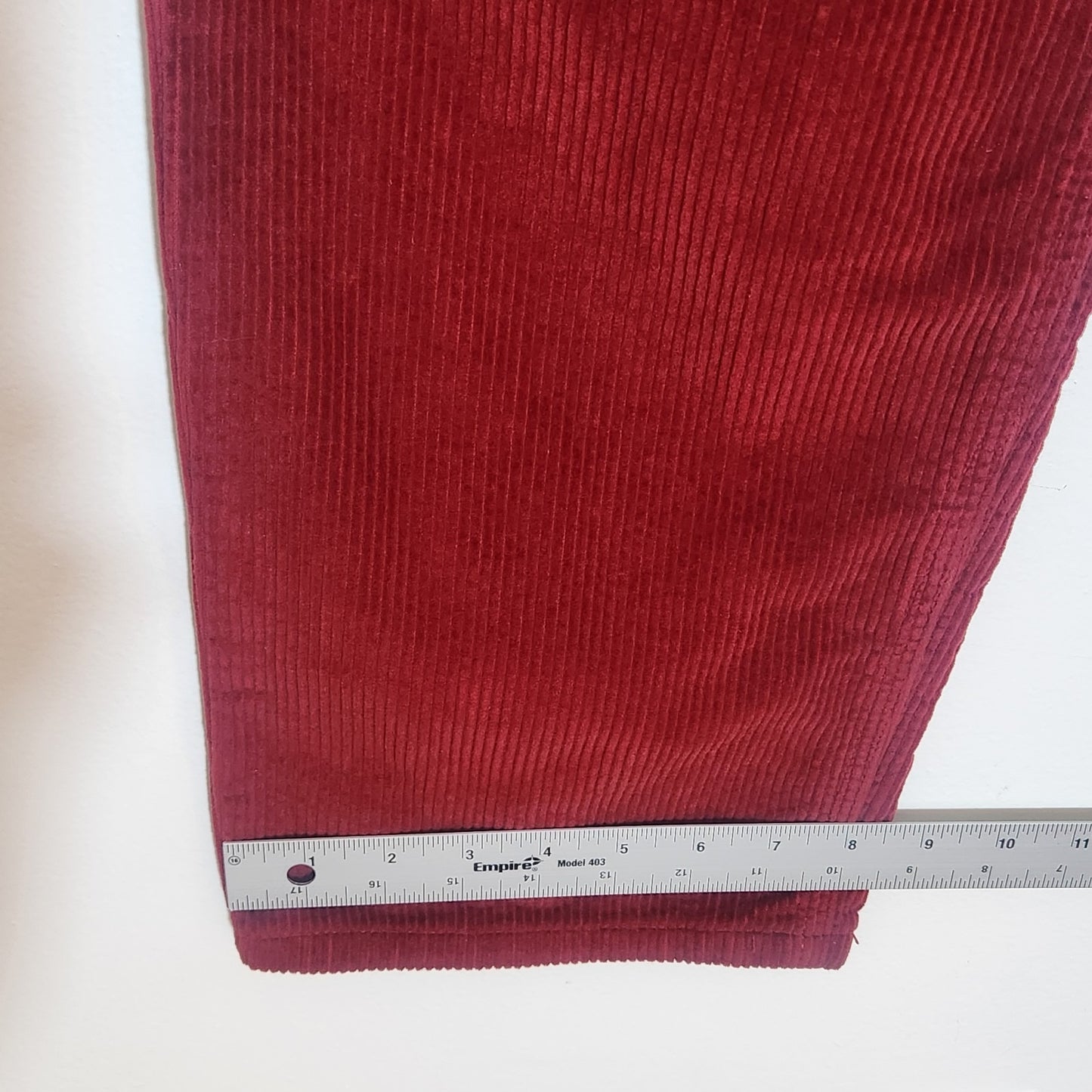 Empyre Deep Red Tori Corduroy Pants Size Large