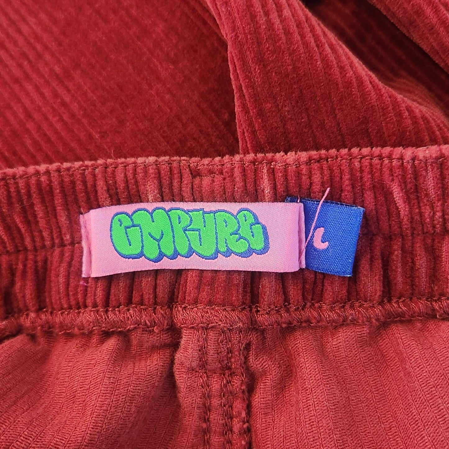Empyre Deep Red Tori Corduroy Pants Size Large
