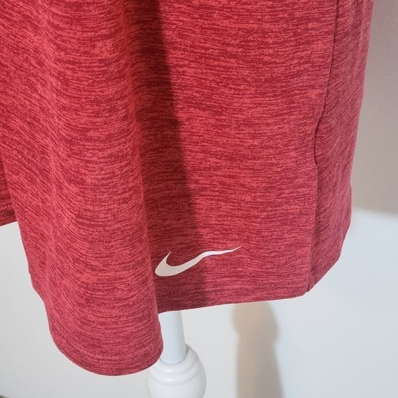 Nike Heather Red Short Sleeve V-Neck T-Shirt Size XL Nike Red Tee