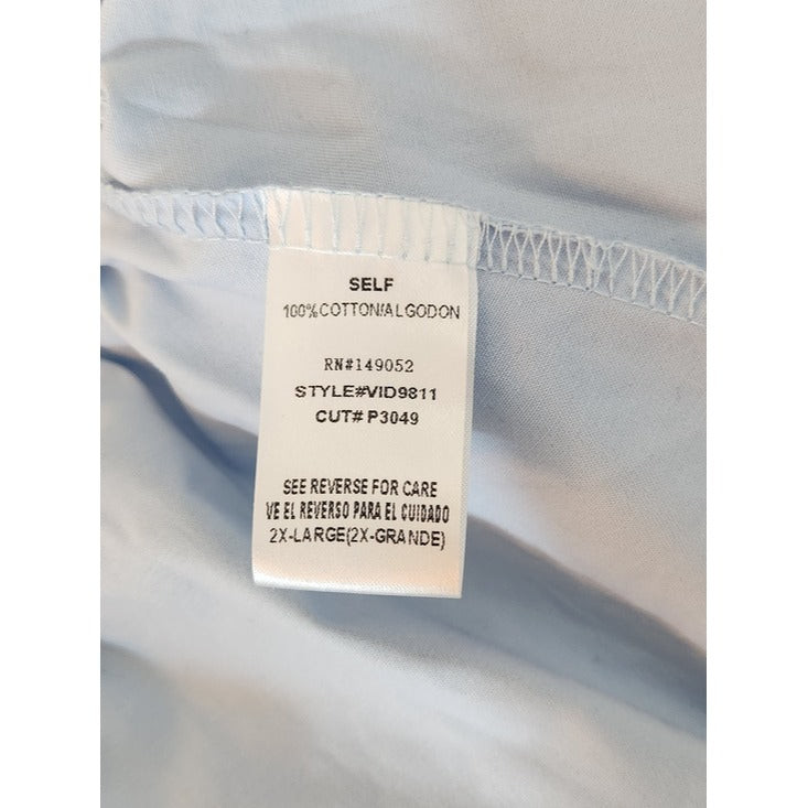 Fashion Nova Light Blue Tiered Boho Shirt Dress Size 2XL NWT