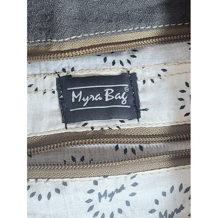 Myra Bag Floral Chic Canvas Tote Cowhide Leather Coastal Cowgirl NWT