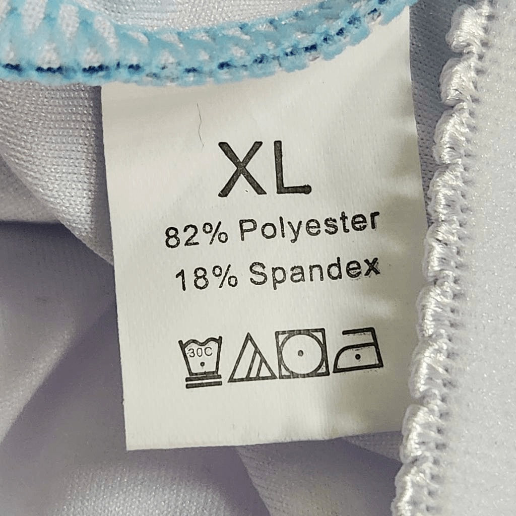 Blue One-Piece Swimsuit NWOT Size XL Abstract Print Swimwear