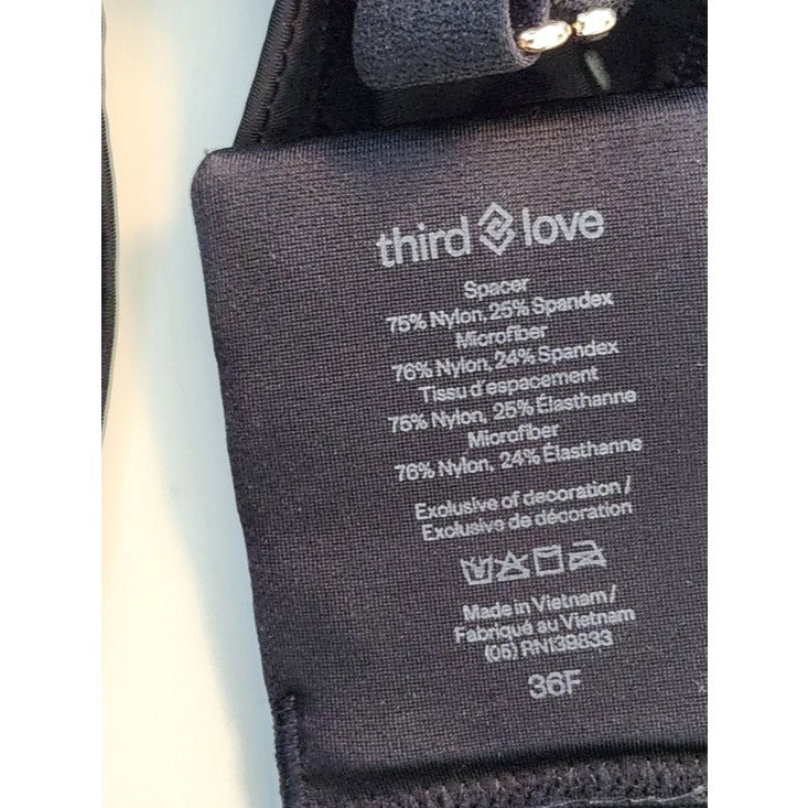 ThirdLove Black Smoothing Bra Size 36F