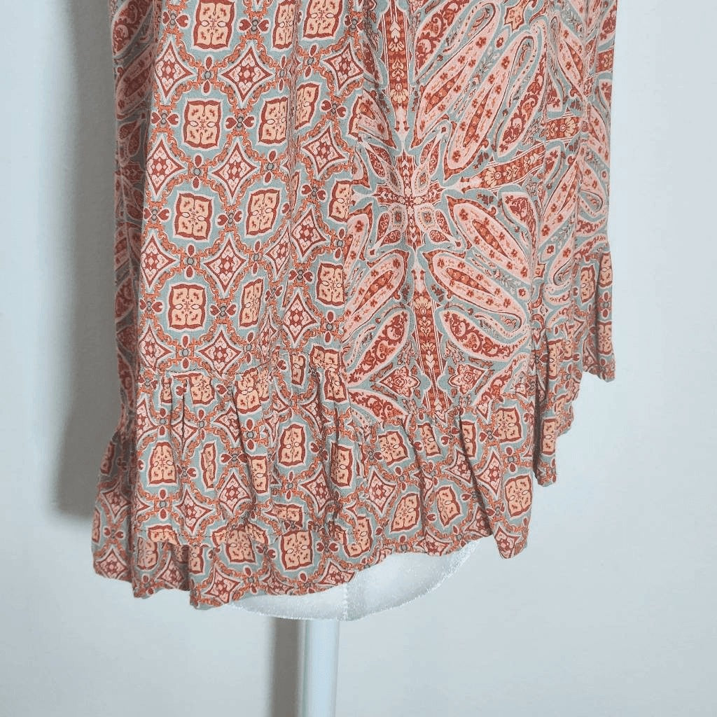 Sanctuary Off-the-Shoulder Pink Boho Cropped Blouse Size XS Cropped Peasant Top